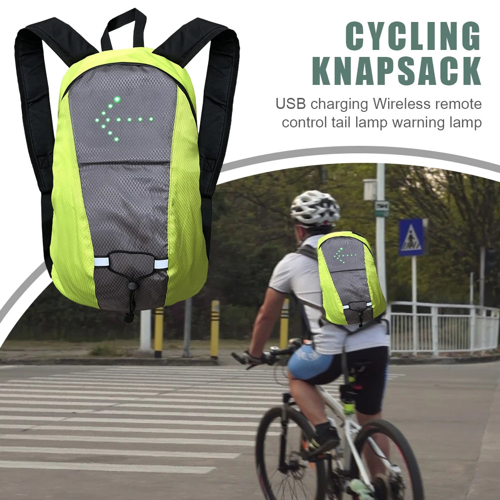 LED Signal Cycling Backpack