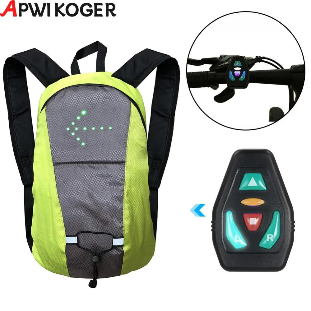 LED Signal Cycling Backpack