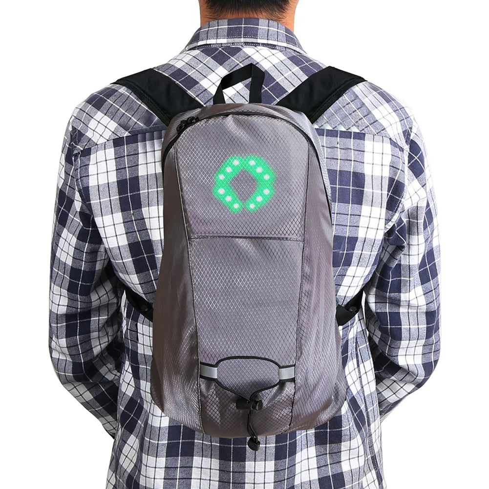 LED Signal Cycling Backpack