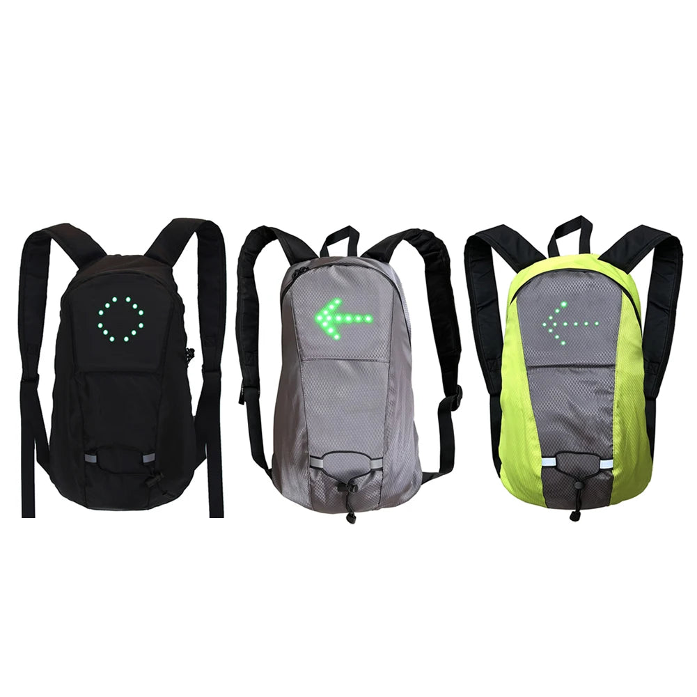 LED Signal Cycling Backpack