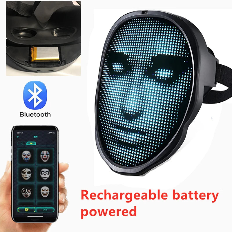 Halloween LED Mask - App Controlled