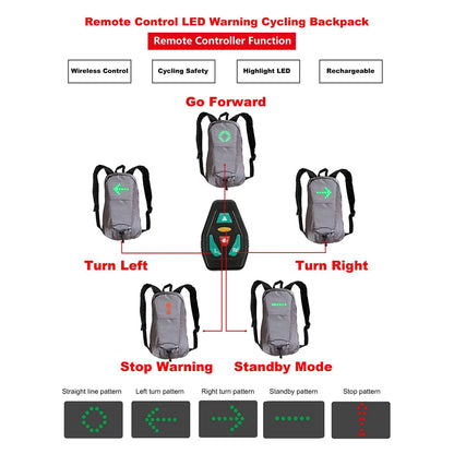 LED Signal Cycling Backpack